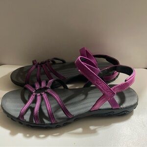Teva Womens Purple  Sandals Size 8.5  6310 Adjustable Strapy